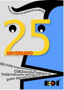Cartel ganador concurso 25 aniversario EOI Salamanca